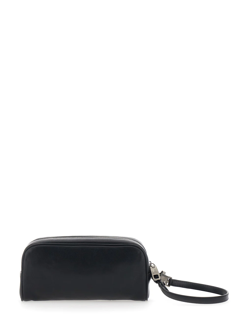 Dolce & Gabbana Black Clutch with Wrist Strap and Lettering Logo on the Front in Leather for Men Cotton Clutches Pochettes