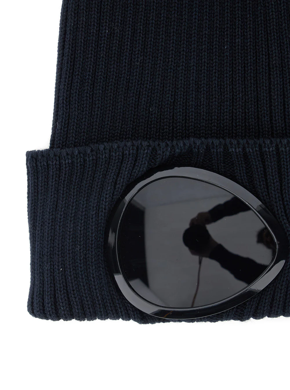 Hat C.P. COMPANY Blue with Google Detail on the Front in Cotton for Men Blu And Gloves