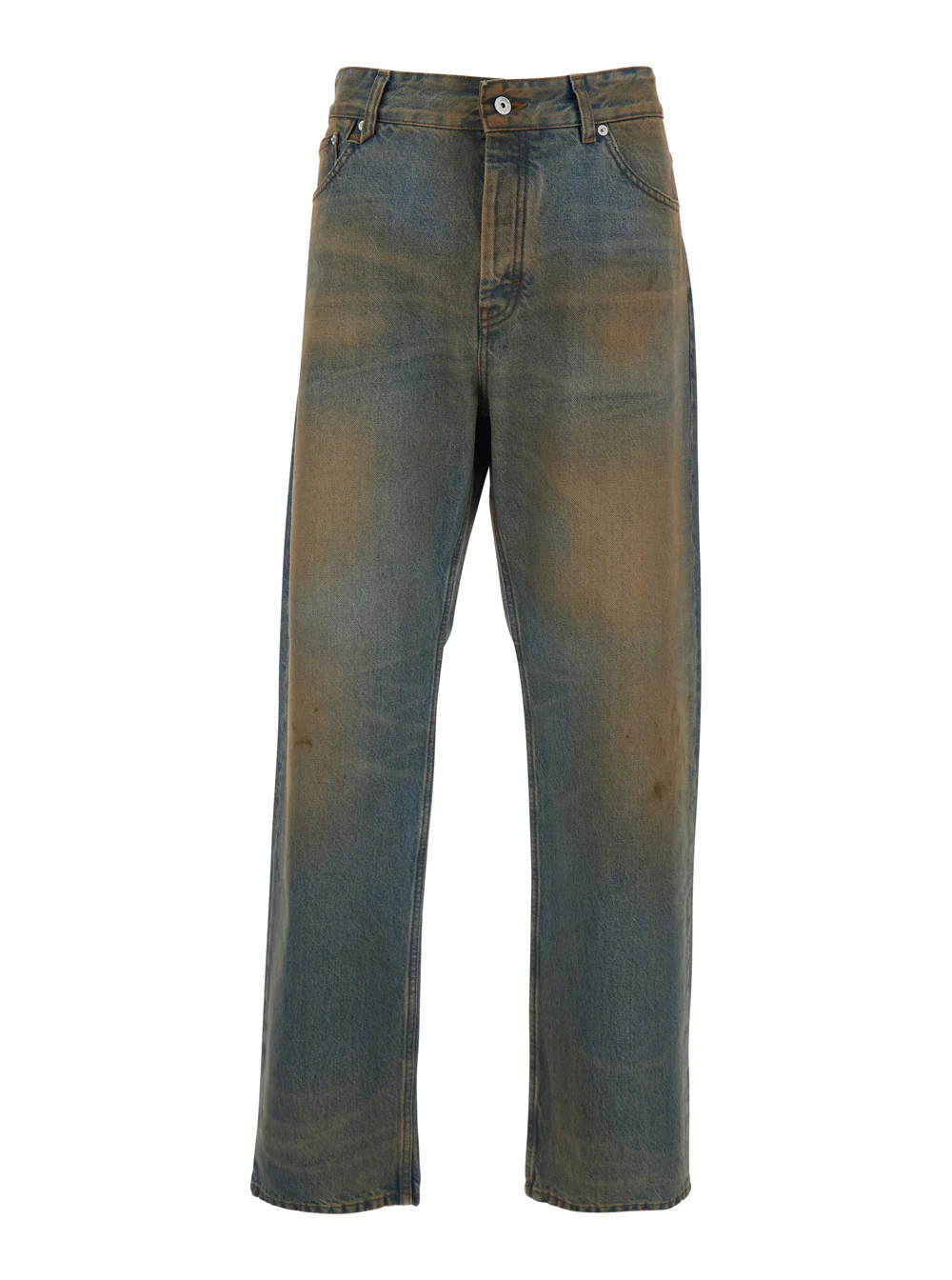 Jacquemus Grey Jeans LE DE-NIMES BERGER Five-Pocket In Denim Men Cotton