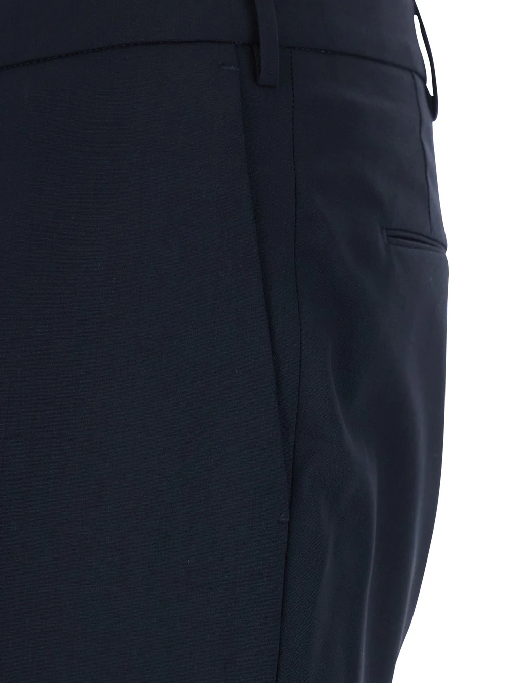Pt Torino Slim Pants COVF1SZ00CL1MA270360 with Belt Loops and Welt Pockets on the Back in Blue Wool for Men Blu Virgin Elastane Trousers