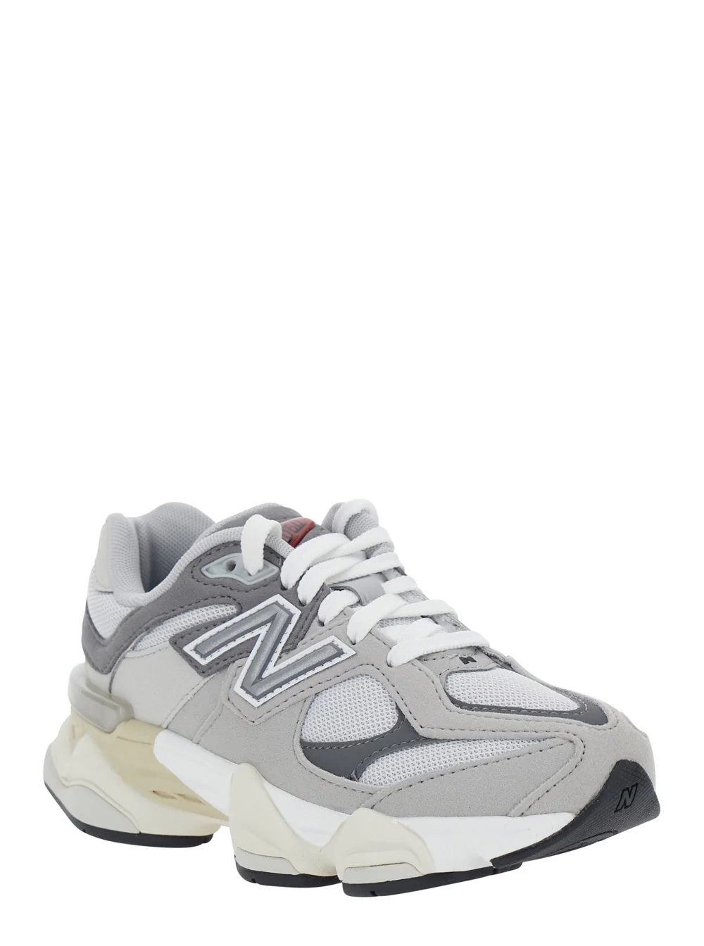 New Balance Kids Gray 9060 Sneakers With Contrast Details In Synthetic For Men Grey
