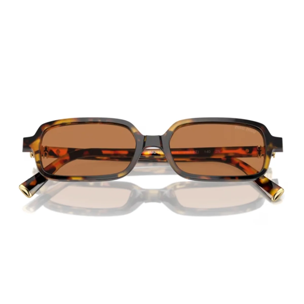 Miu Miu Miu 0mu 11zs Regard Havana Acetato Sunglasses