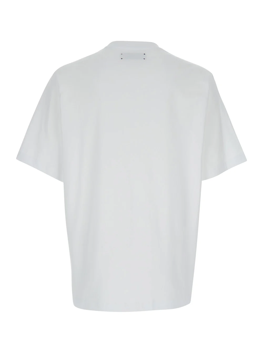 Amiri Crew Neck T-Shirt With Logo Lettering Print White Cotton For Men Tshirts And Polo Shirts