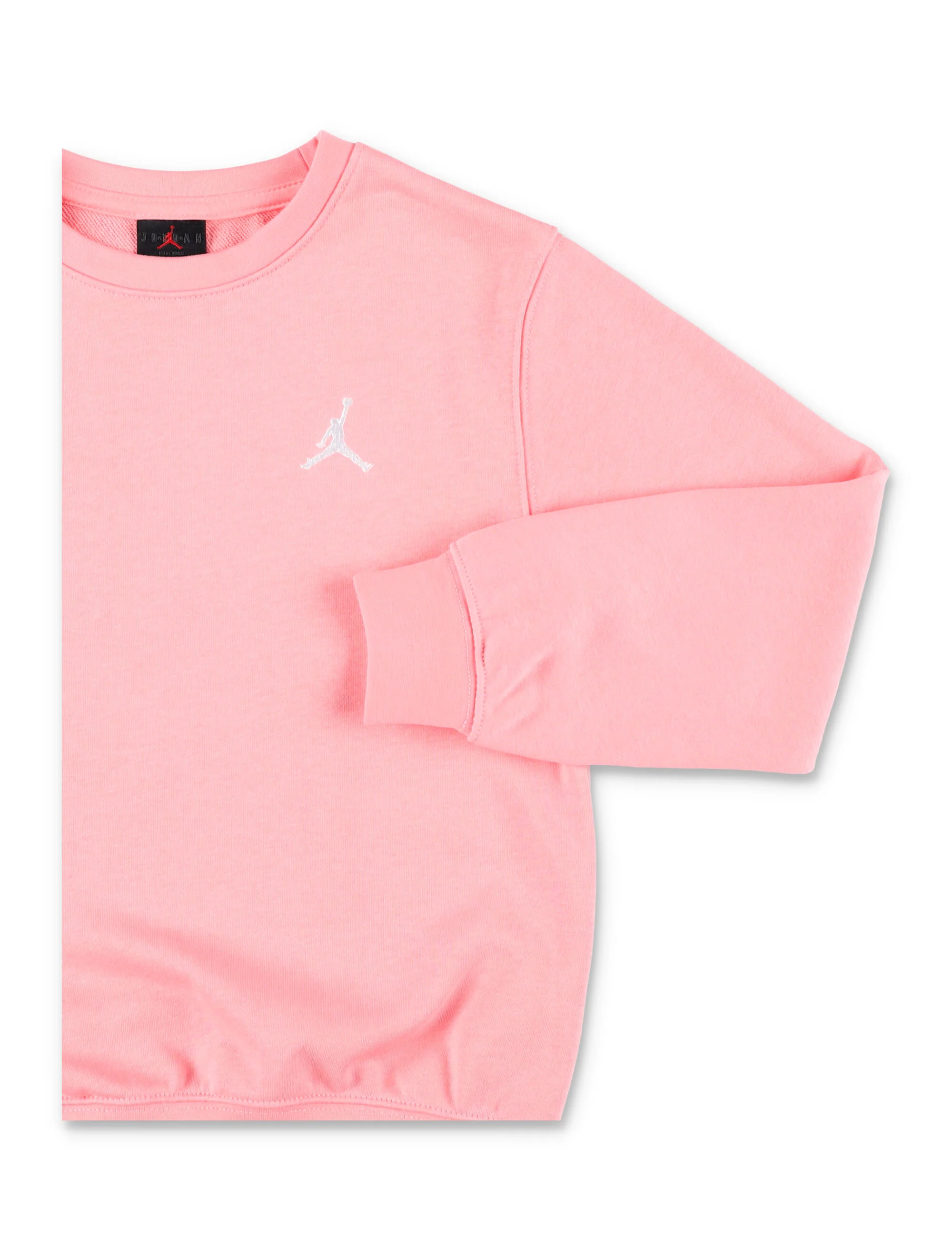 Nike Jordan Pink Fleece Logo Sweatshirt For Kids Cotton