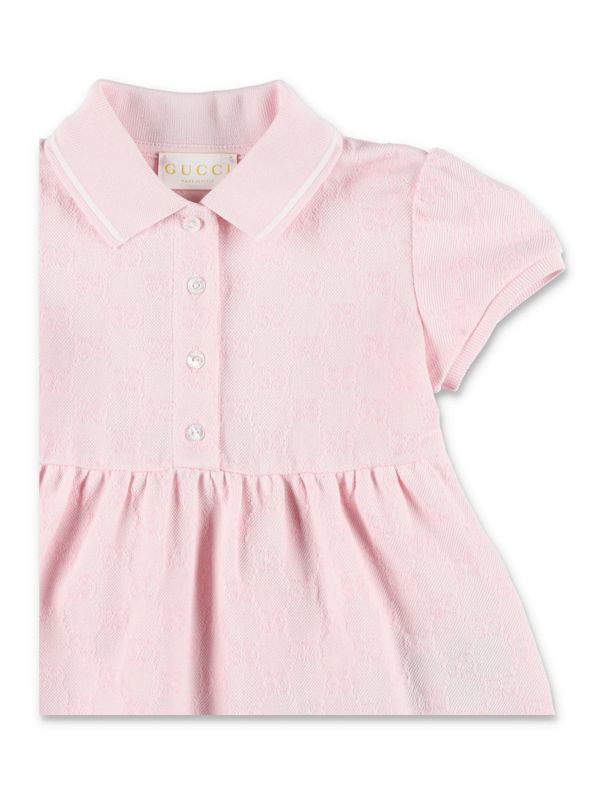 Gucci baby GG cotton piqué dress Pink