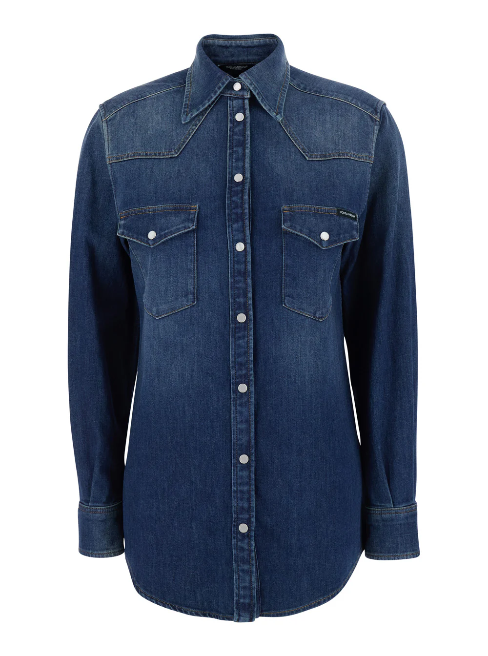 Dolce & Gabbana Denim Black Shirts And Blouses