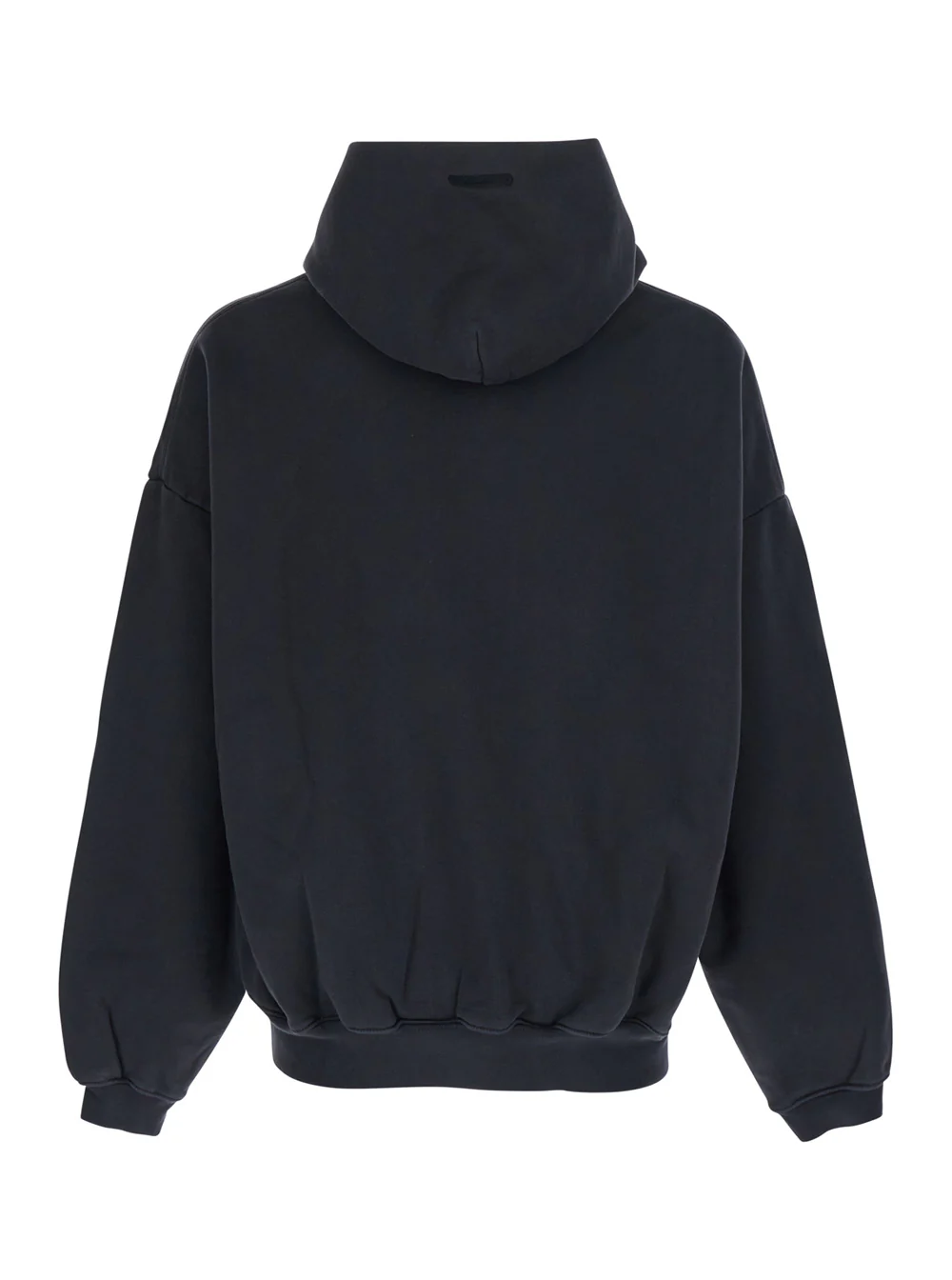 Fear Of God Hoodie Campus 90s Essentials - Black With Kangaroo Pocket And Long Sleeves In Cotton Men Sweatshirts