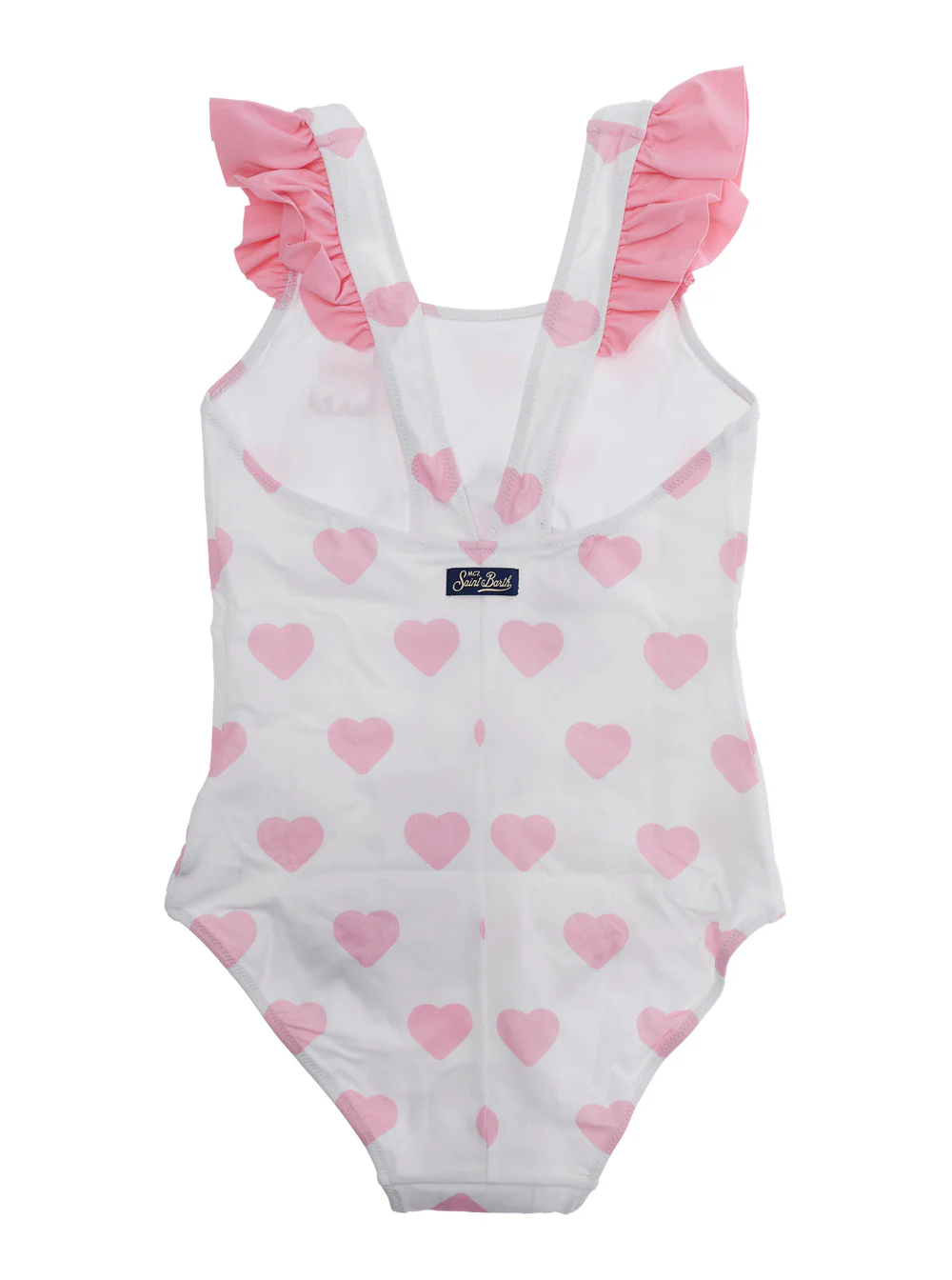 Mc2 Saint Barth Kids CAROL - SNOOPY HEARTS LOVE SB 0121 EMB One-Piece Swimsuit with Print In Tech Fabric Multicolor Girl Beachwear
