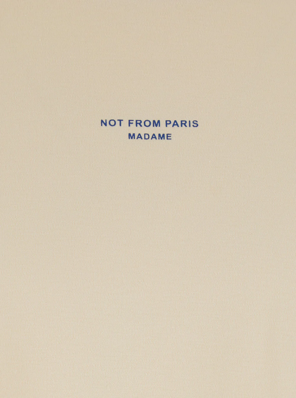 DrôLe De Monsieur T-Shirt Le Slogan Classique Beige with Front Print for Men Cotton Tshirts And Polo Shirts
