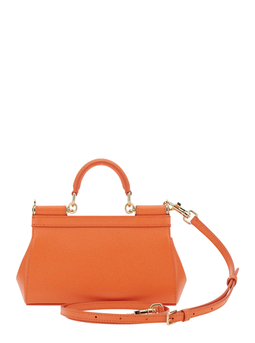 Dolce & Gabbana Sicily Small Orange Hand Bags