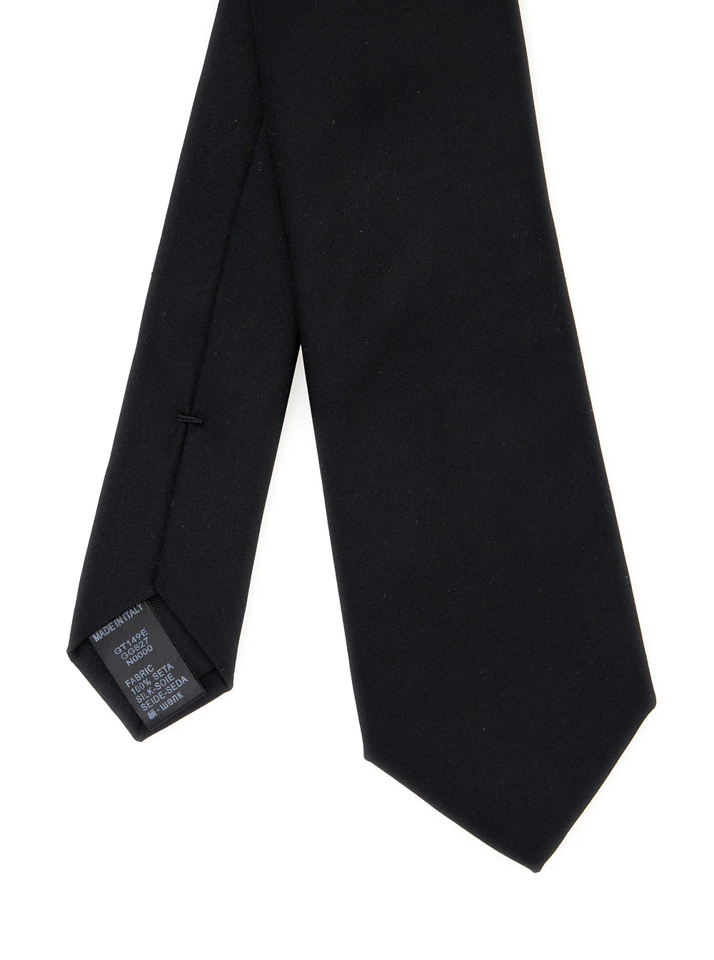 Dolce & Gabbana Black Tie with Single Loop on the Rear in Silk Man Papillon And Ties