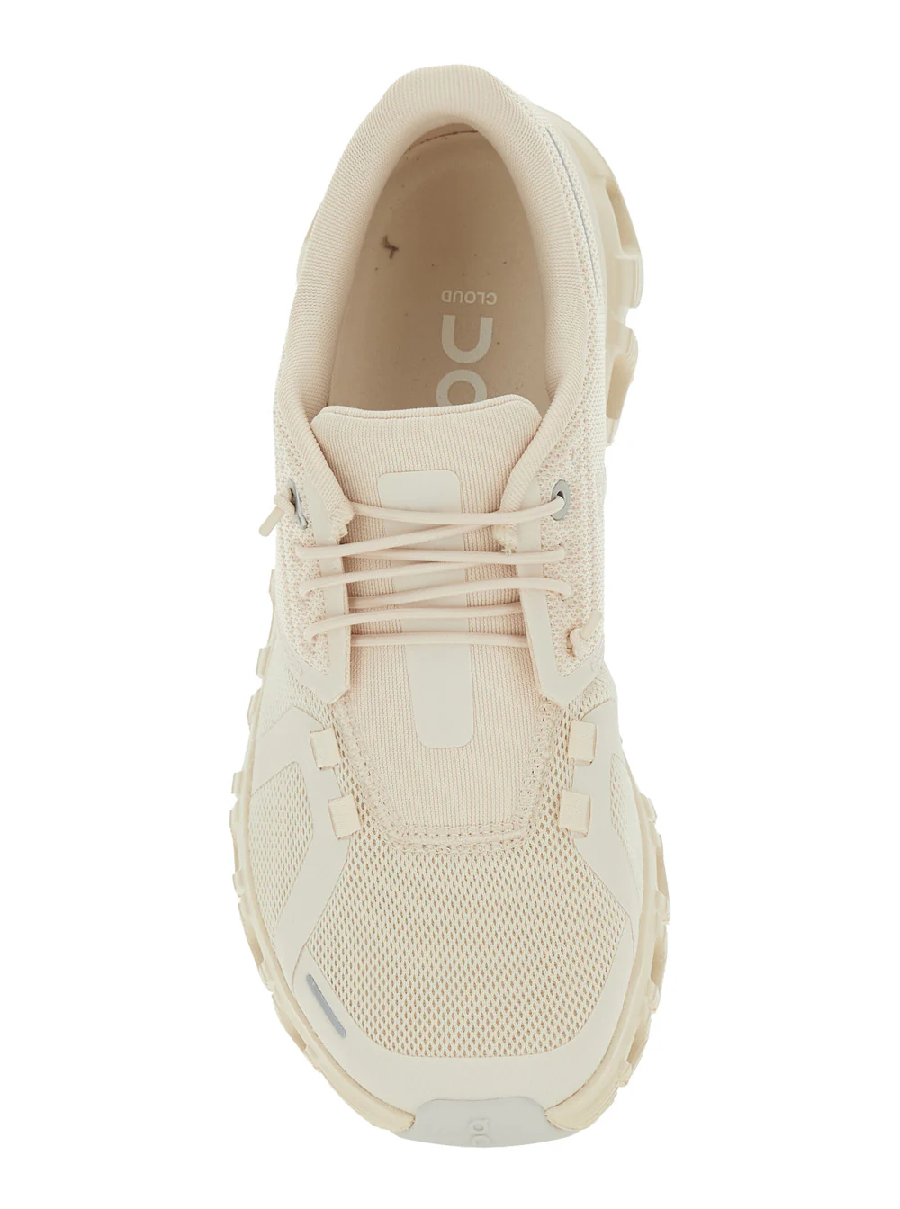 Sneaker Cloud 6 Low Top With Mesh Inserts And Logo On The Side Beige Tech Fabric For Women