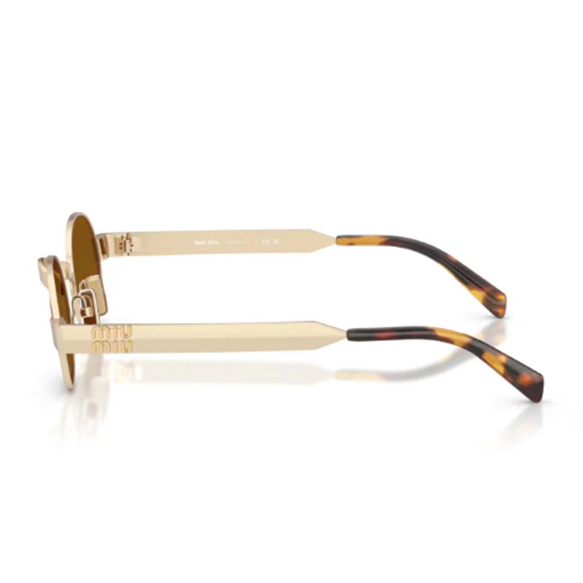Miu Miu Miu B51s Oro Metallo Occhiali Da Sole