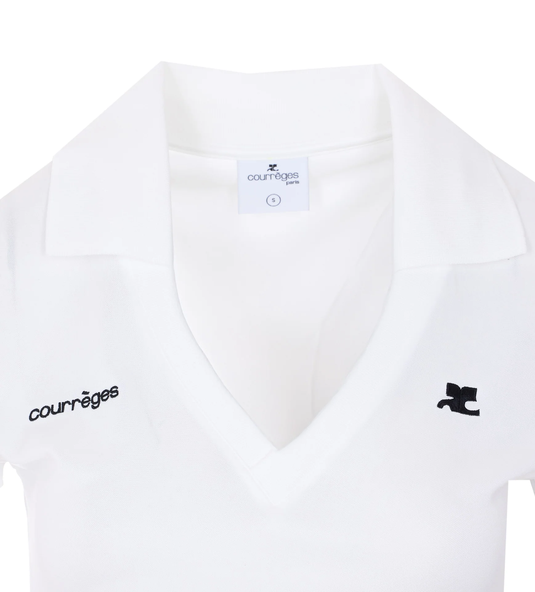 Courreges T-shirts and Polos White Polyester