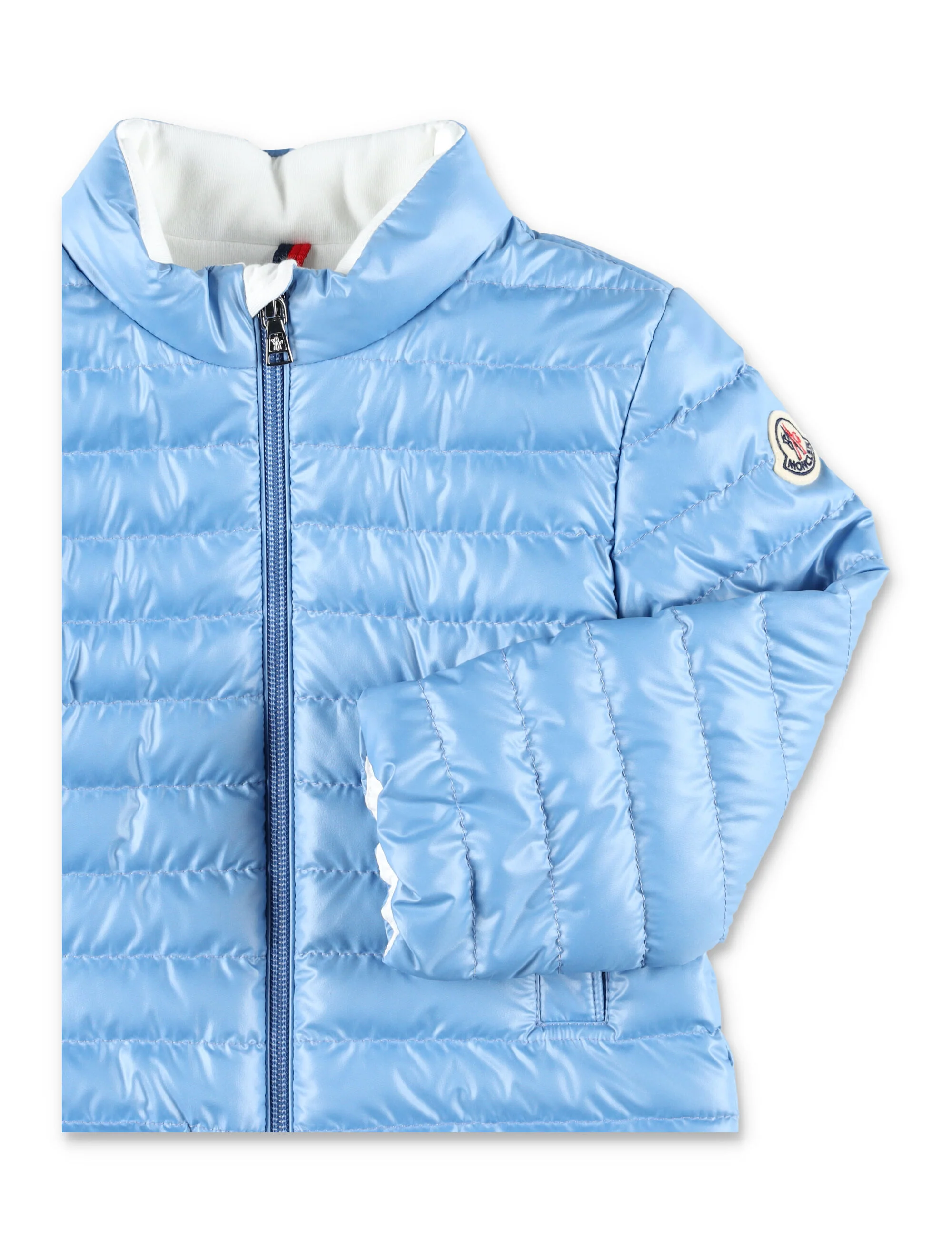 Moncler Kerem jacket for baby Blue Polyester Lining Down