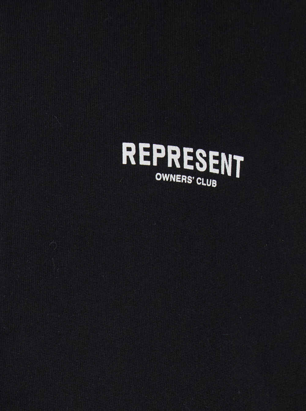 Represent Black Zip Hoodie with Logo on Front and Back for Men Cotton Sweatshirts