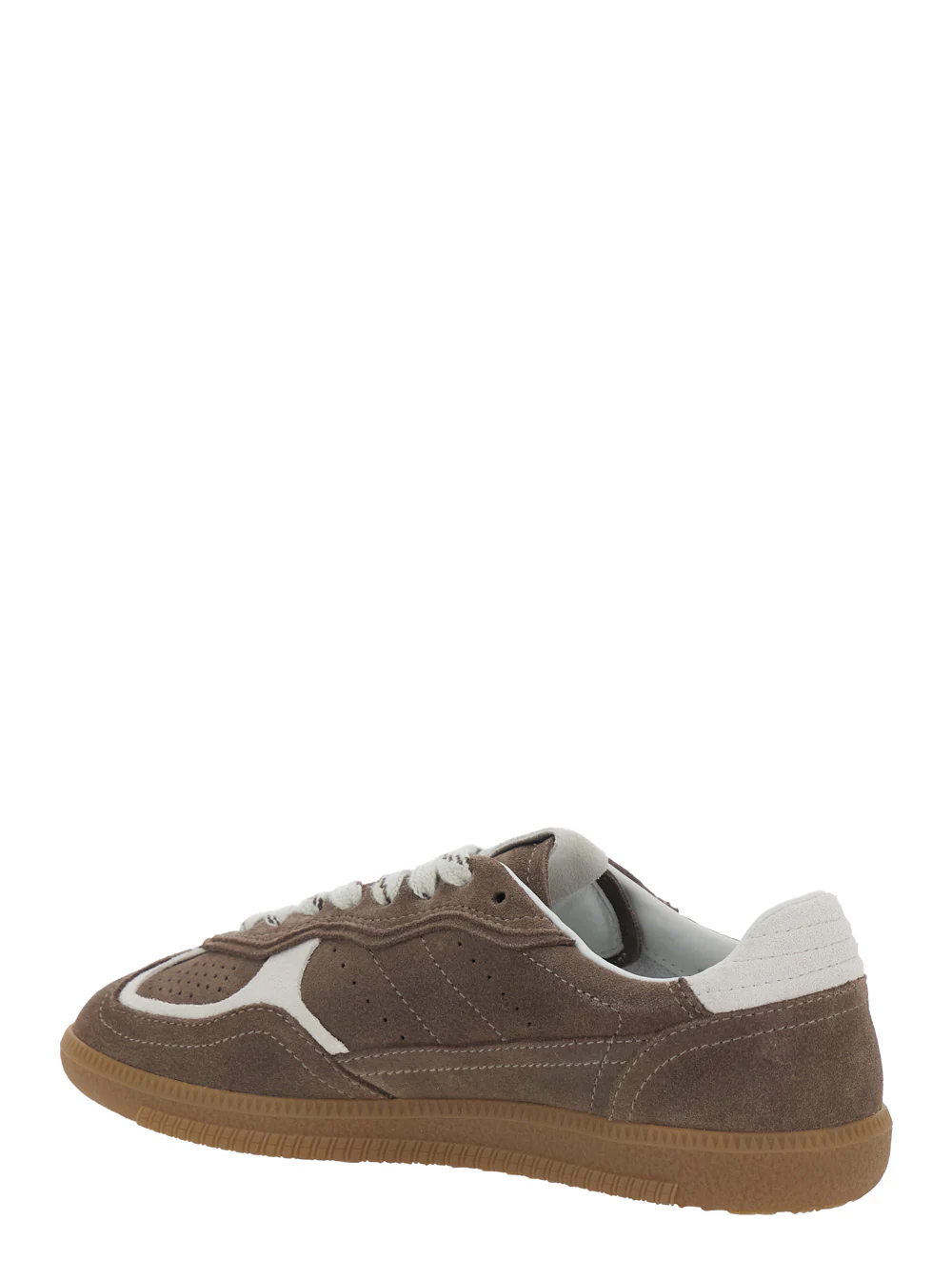 Alohas Sneaker Tb.490 Low Top With Engraved Logo Detail On The Side And Perforated Leather Details For Women Brown