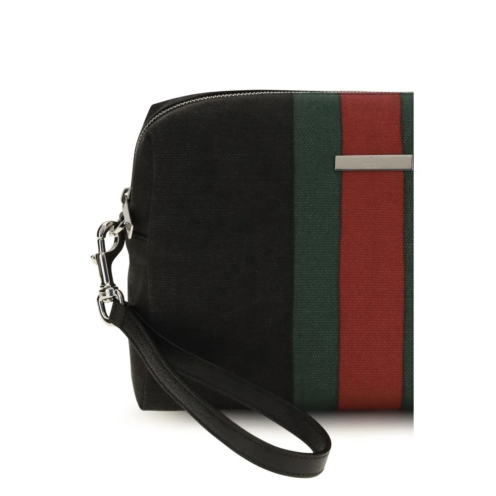 Gucci Black Cotton Handbag Bag