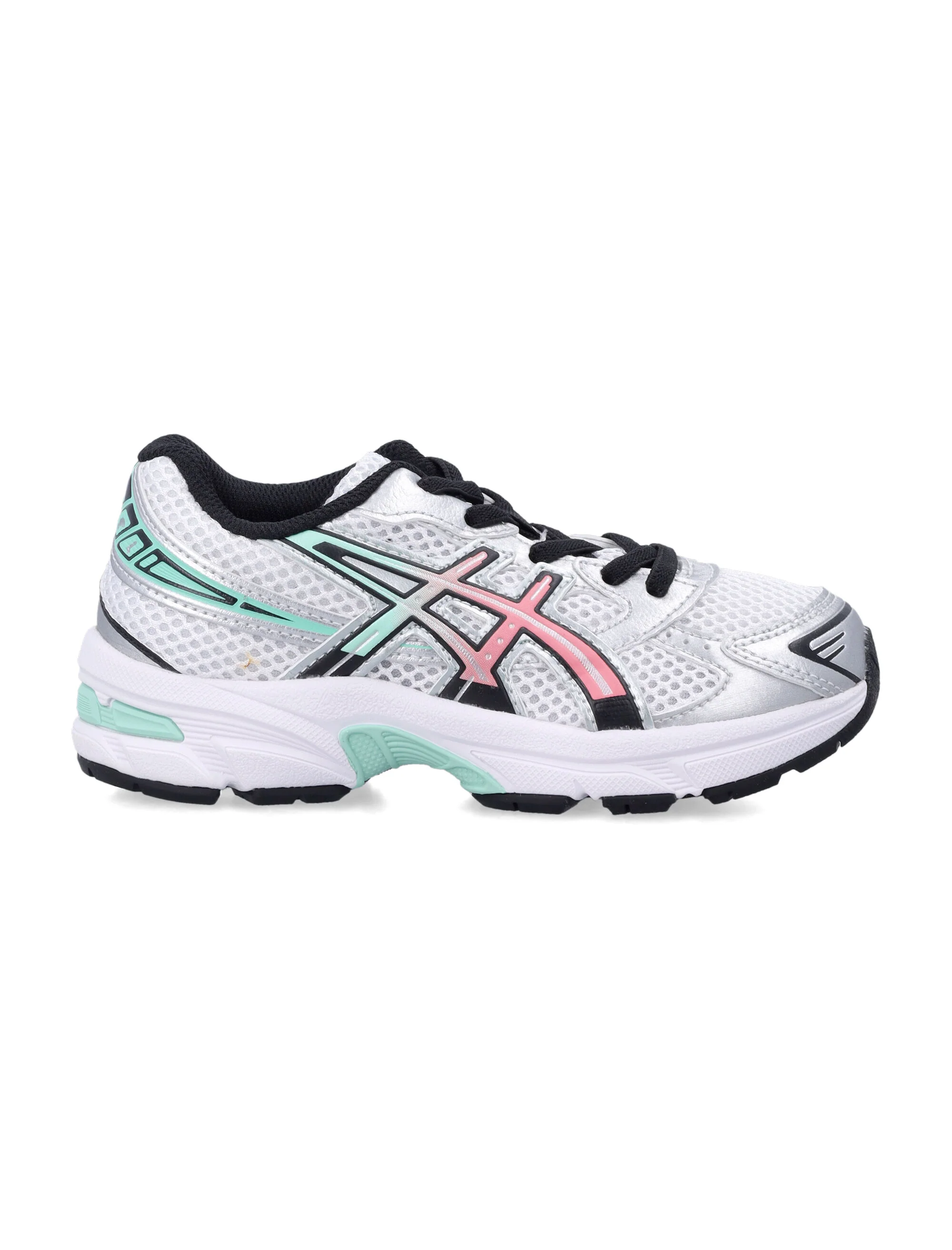 Asics Gel-1130 Ps Kids Sneakers White/ice Green Synthetic Sole