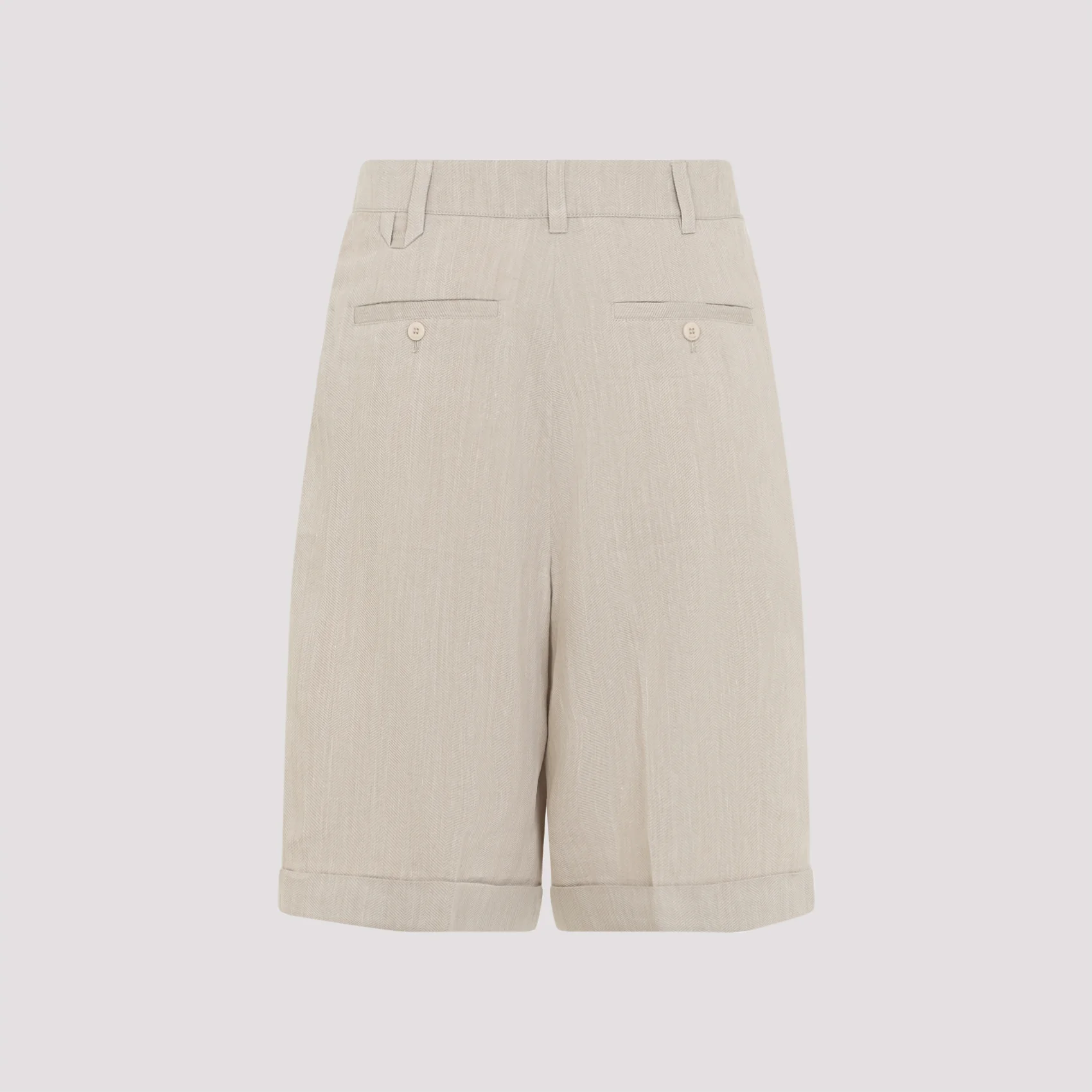 Jacquemus Pastro Shorts Nude & Neutrals Linen Viscose Polyamide Pant