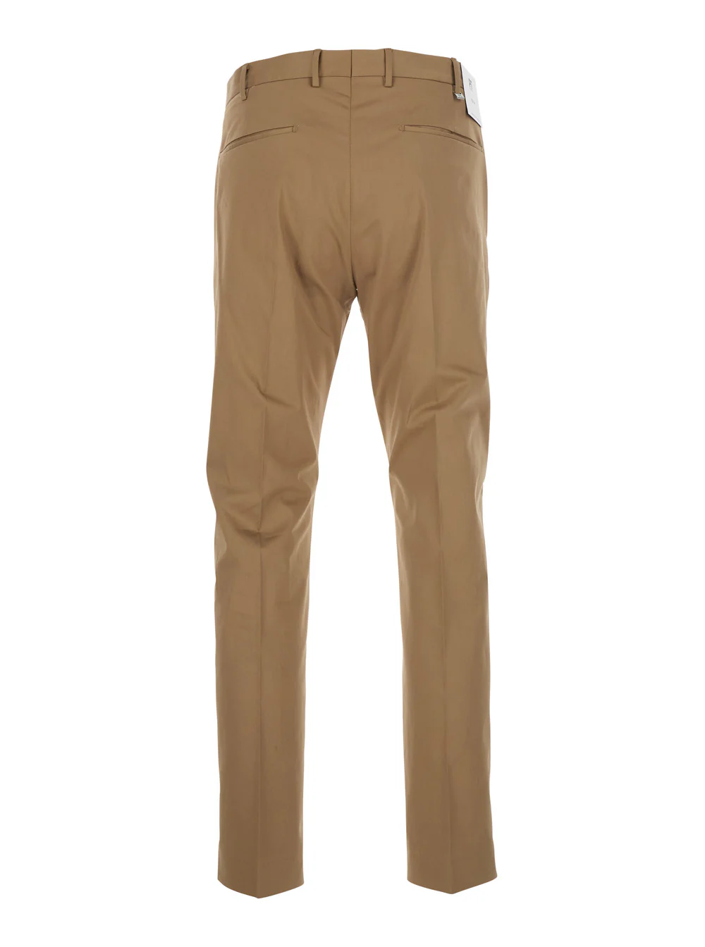 Pt Torino Mens Beige COASX0Z00FWDNU680130 Pants with Belt Loops and Welt Pockets on the Back Cotton Elastane Trousers