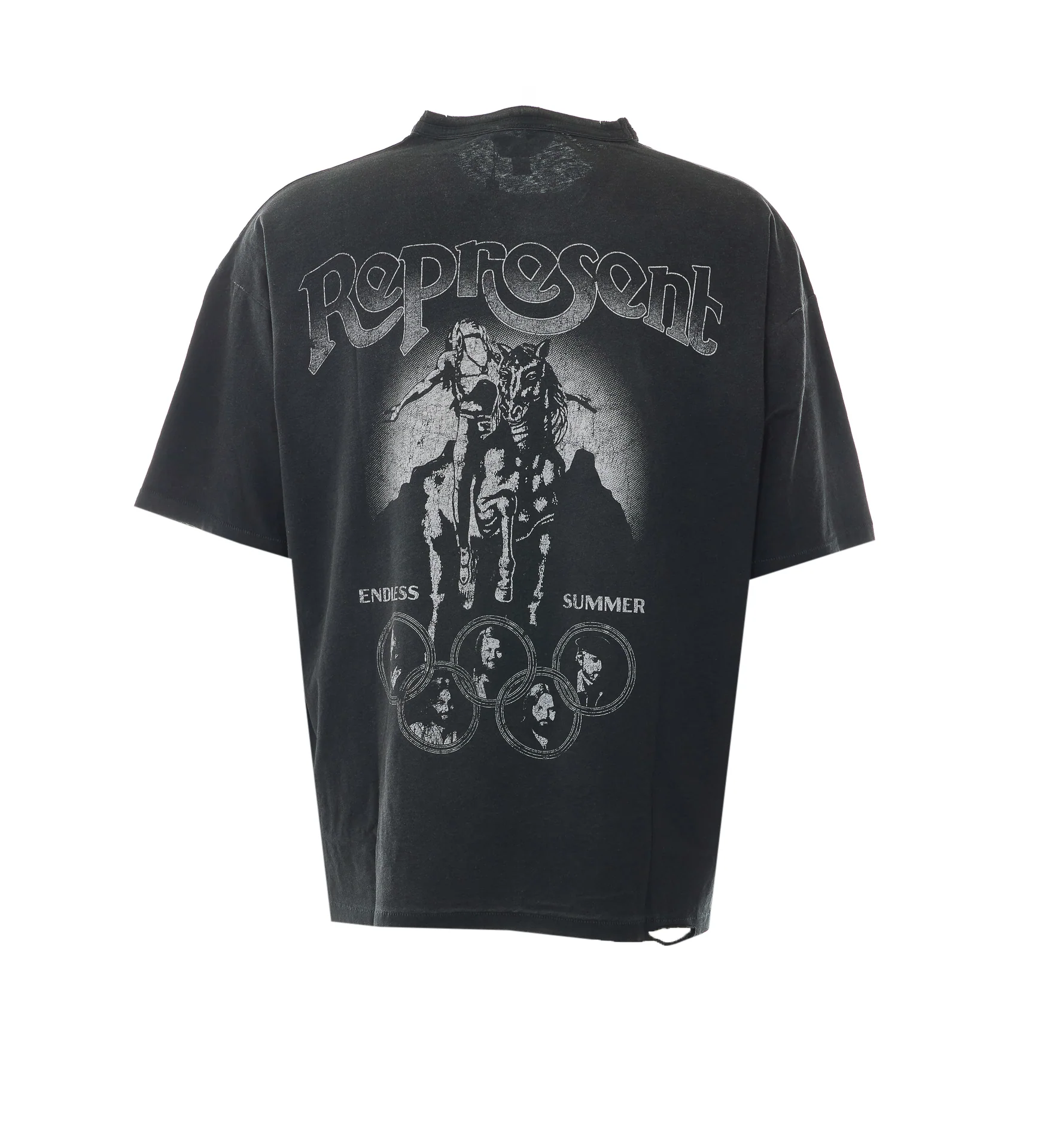 Represent T-Shirts And Polos Black Organic Cotton