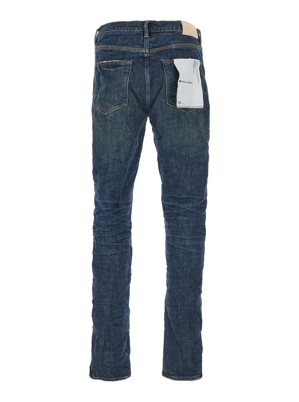 Purple Brand Blue Jeans with Low Rise and Stonewashed Effect in Denim Man Blu Cotton Lycra
