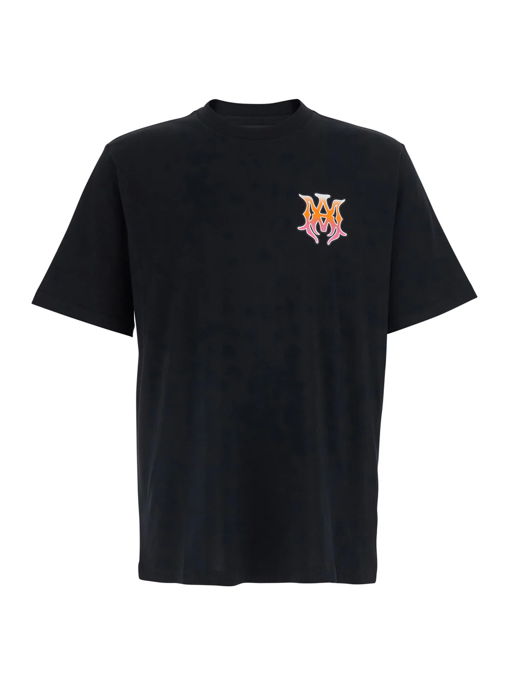 Amiri Black T-Shirt With Ma Surf Print On The Front Cotton Men Tshirts And Polo Shirts