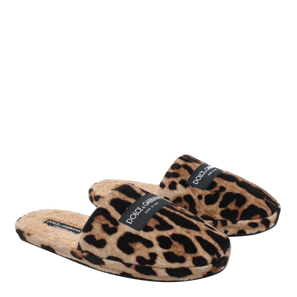 Dolce & Gabbana Sandals Brown Fabric/rubber Sole