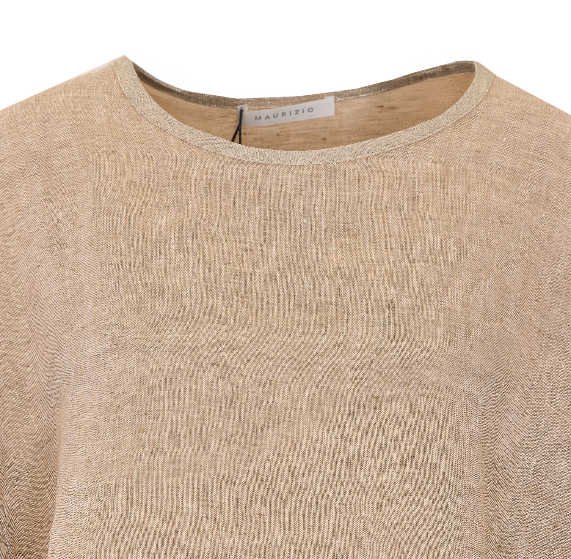 MAURIZIO Top Golden Linen