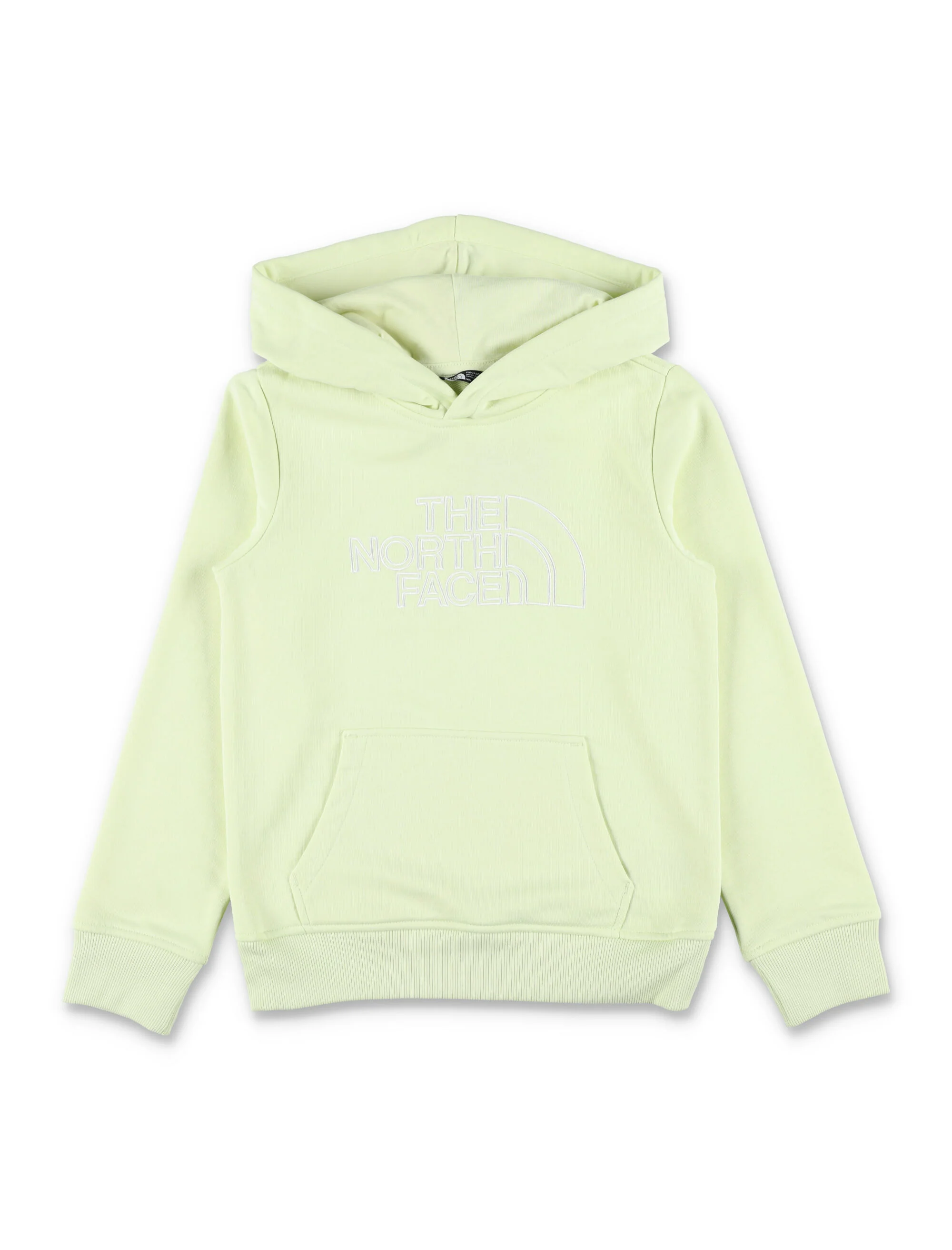The North Face North Face Drew Peak Light Hoodie For Kids Lime Cotton Sweatshirt