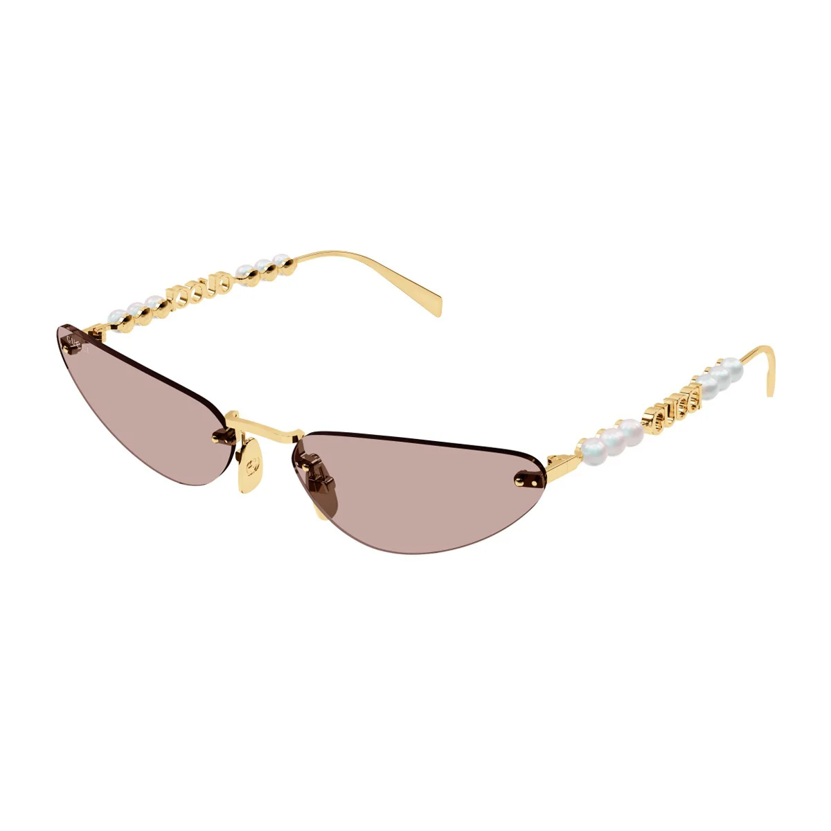 Gucci Gg1920s Linea Name Of Brand Gold / Light Pink Metallo Sunglasses