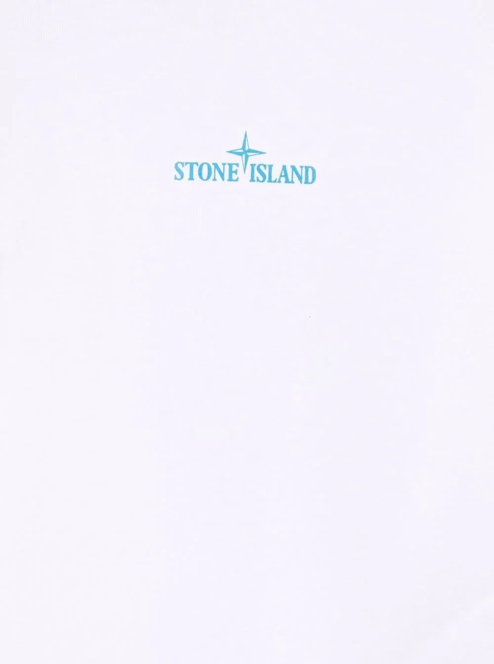 Stone Island Kids Boys White Cotton T-Shirt With Logo Print Tshirts And Polo Shirts