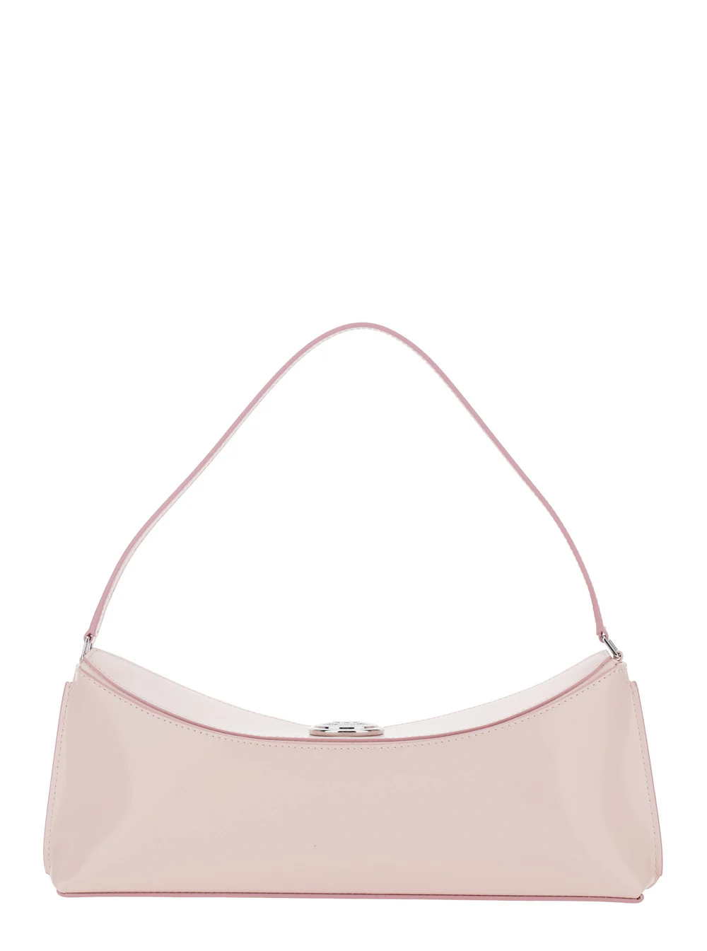 Jacquemus Le Calisso Pink Shoulder Bag with Engraved Snap Button in Leather Woman Calf
