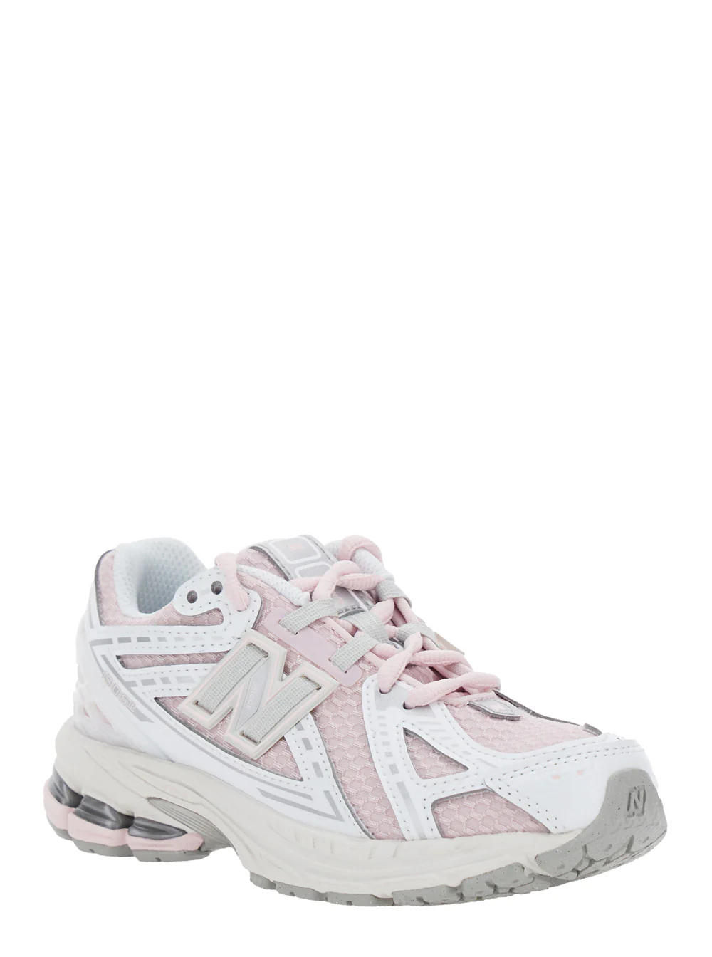 New Balance Kids 1906R Pink Low Top Sneakers with Logo Detail in Mix of Techno Fabrics Girl Synthetic Fabric