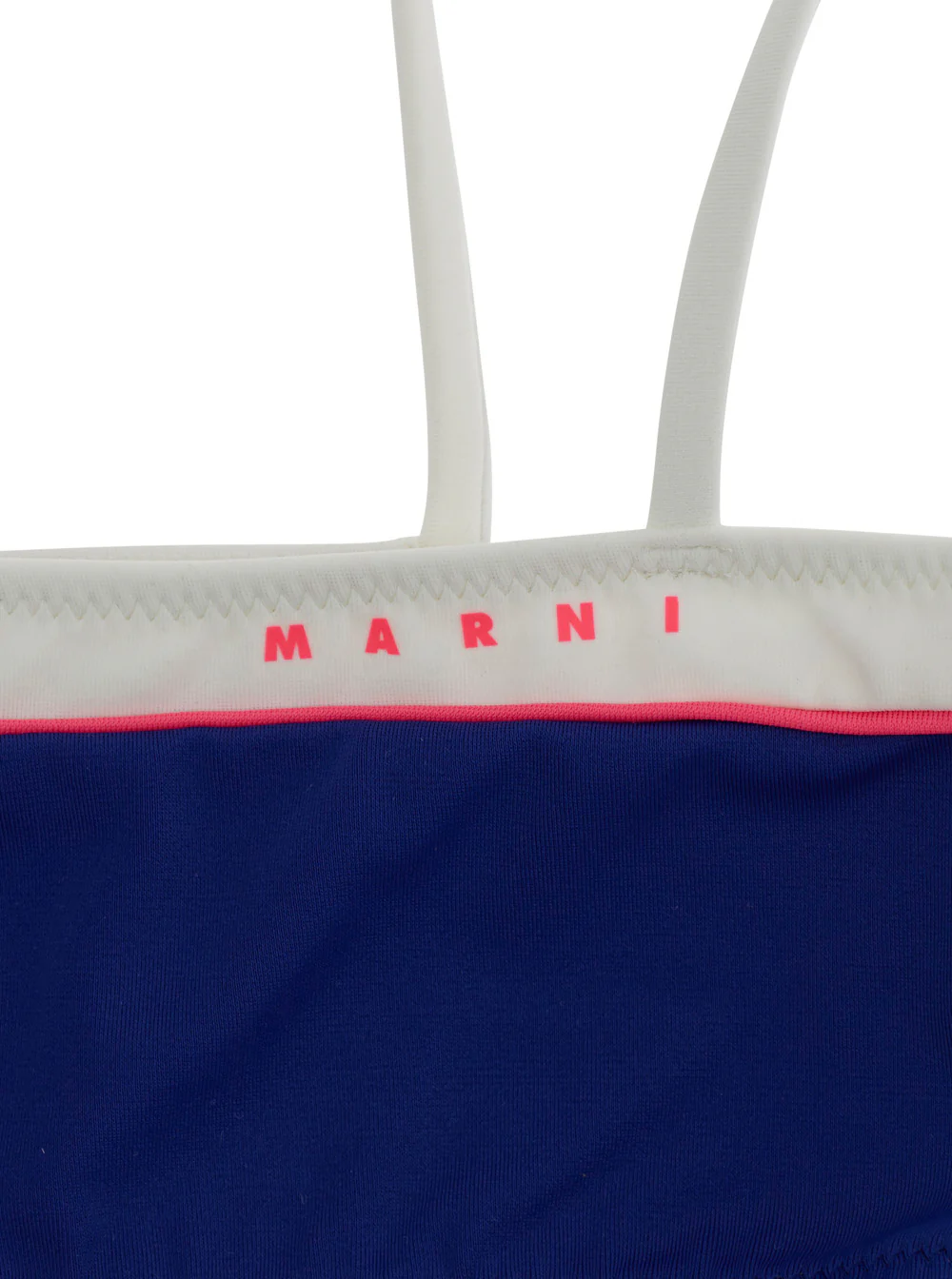 Marni Kids One-Piece Swimsuit Blue with Colorful Details in Nylon Women Blu Elastane Beachwear