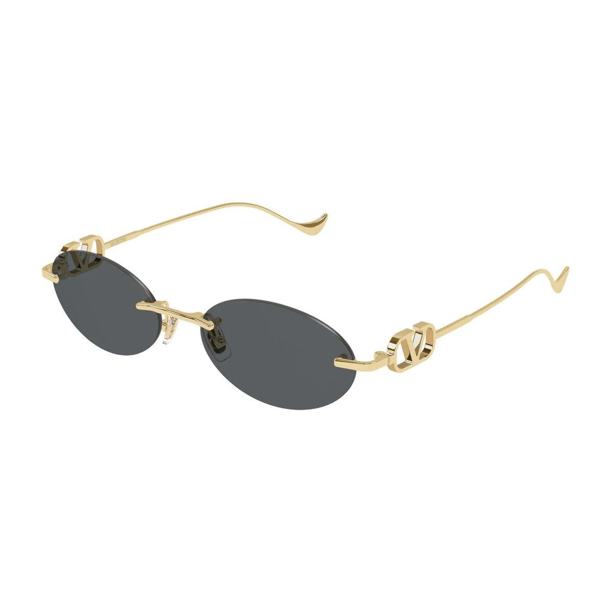 Ottica Lucciola Valentino Vg0032s Linea V Logo Gold Metallo Sunglasses