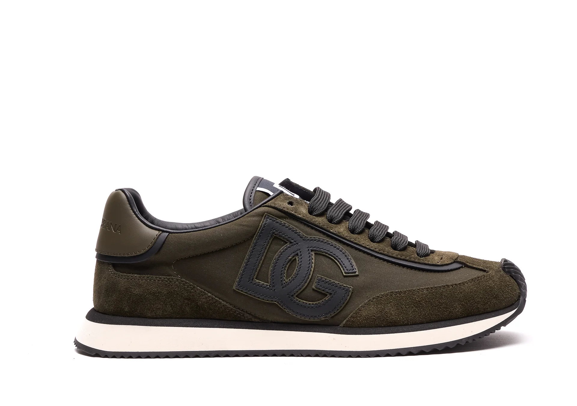 Dolce & Gabbana Sneakers Green Leather And Suede