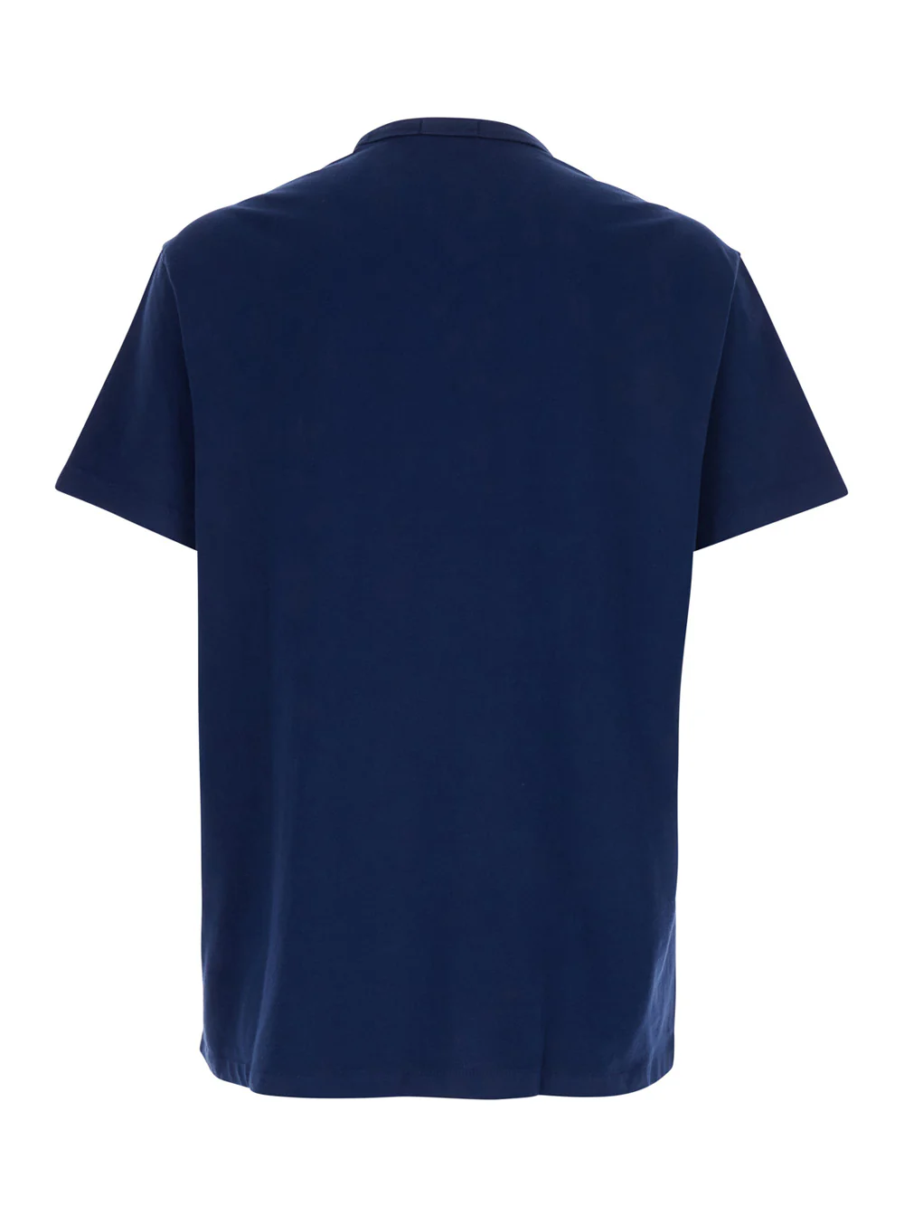 Polo Ralph Lauren Classic Fit Blue T-Shirt Crew Neck with Pony Embroidery in Cotton Men Blu Tshirts And Polo Shirts