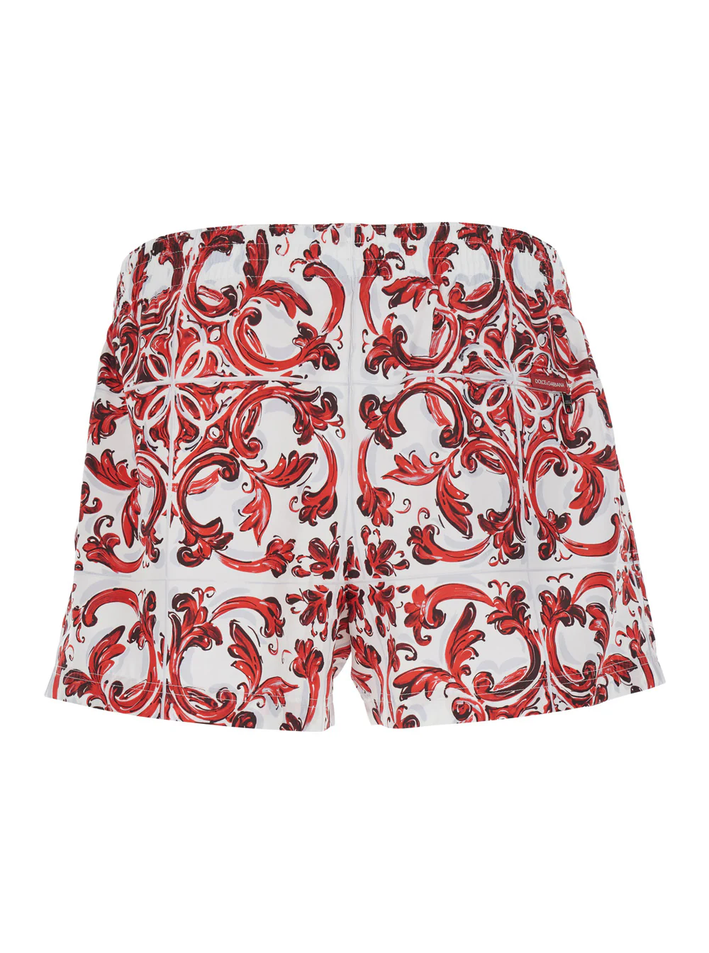 Dolce & Gabbana Shorts Maiolica Corallo Bordeaux Beachwear