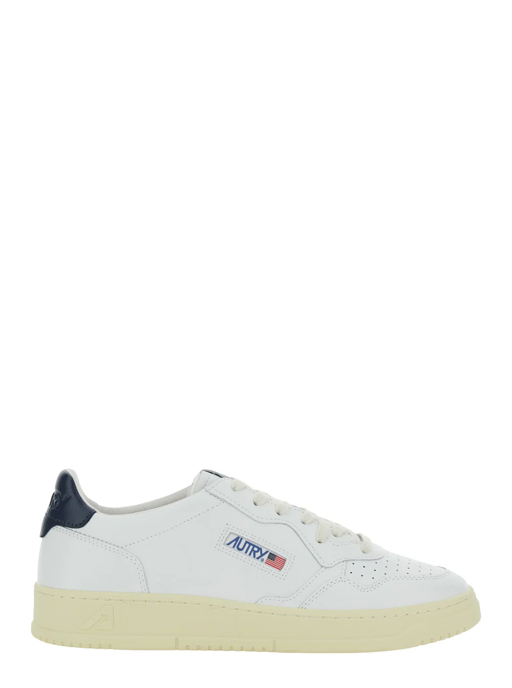 Autry Sneaker Medalist Low With Contrast Pull-Tab White Leather Men Cow