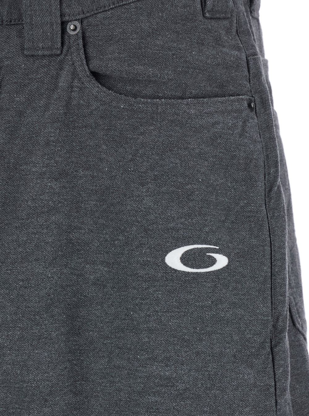 Balenciaga Grey Oversize Pants with Logo Detail on the Front and Patch Rear in Cotton Man Trousers