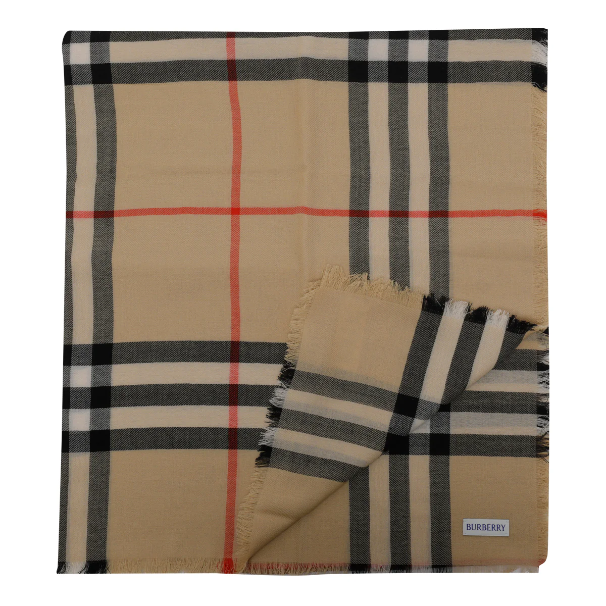 Burberry Scarfs Beige Wool