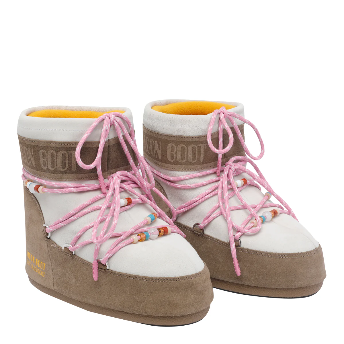 MOON BOOT X GUEST IN RESIDENCE Beige Suede Leather/rubber Sole