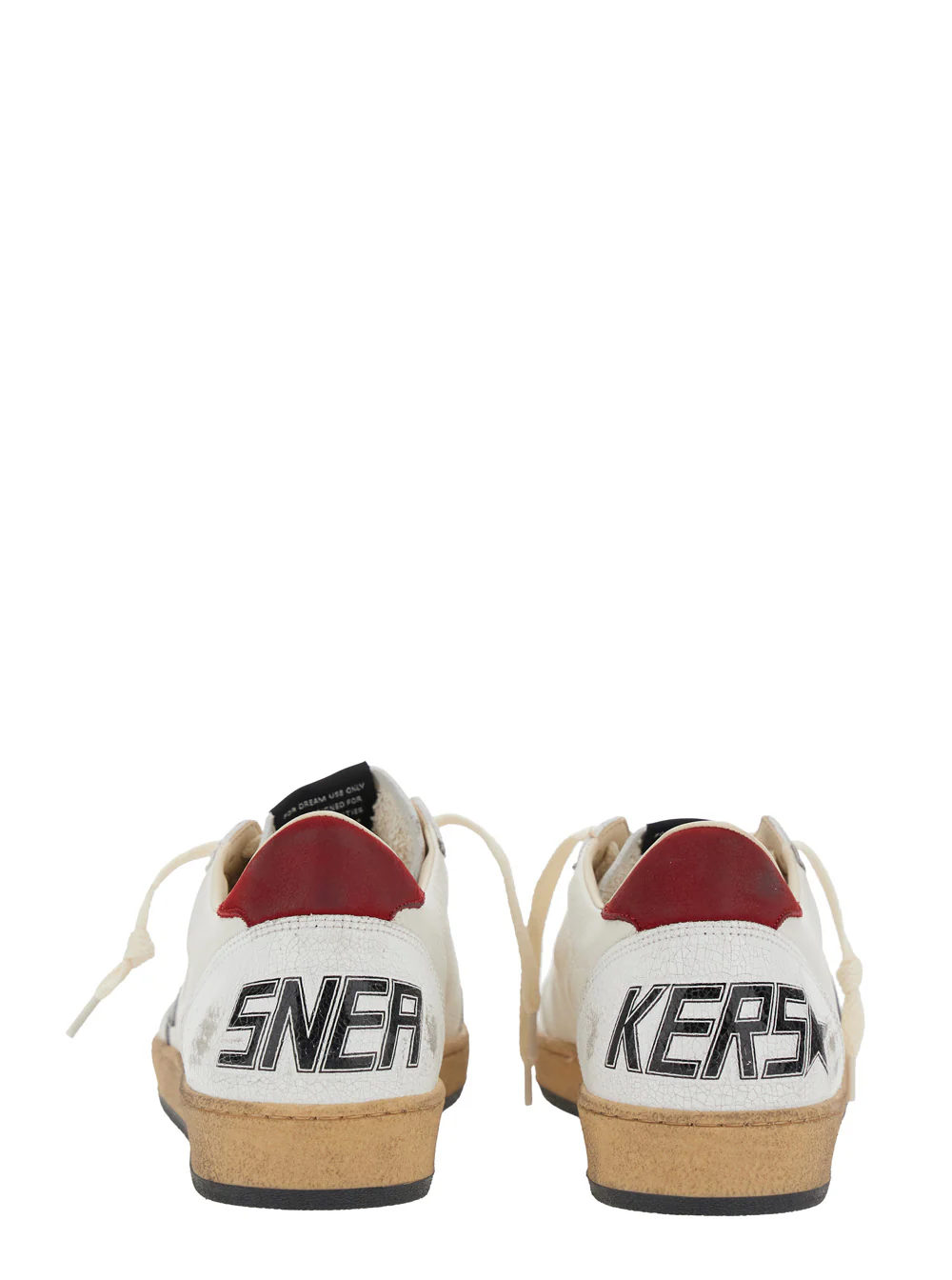 Golden Goose Ball Star White Low Sneakers Leather And Suede For Men Goat