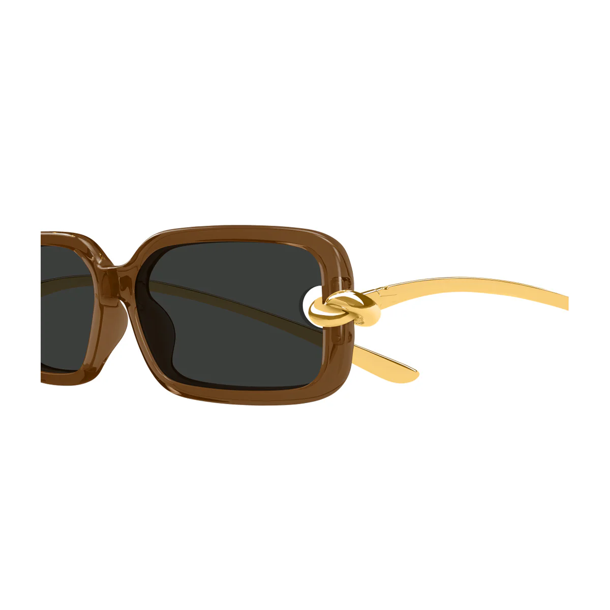 Bottega Veneta BV1439S Linea Signature Icons 005 Brown Gold Grey Marrone Bio-injected/ Metal Occhiali Da Sole
