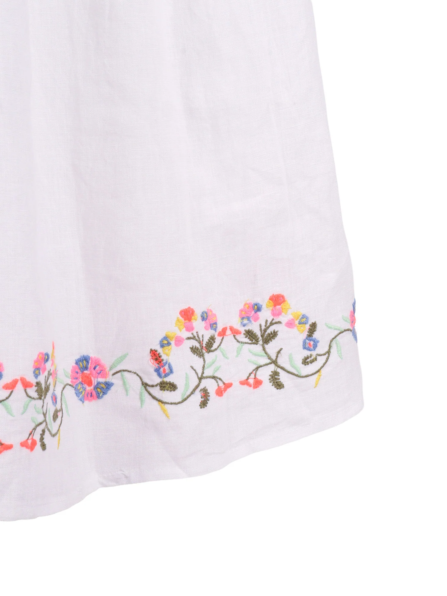 Ao76 Girls Dresses Chui Wade White Linen