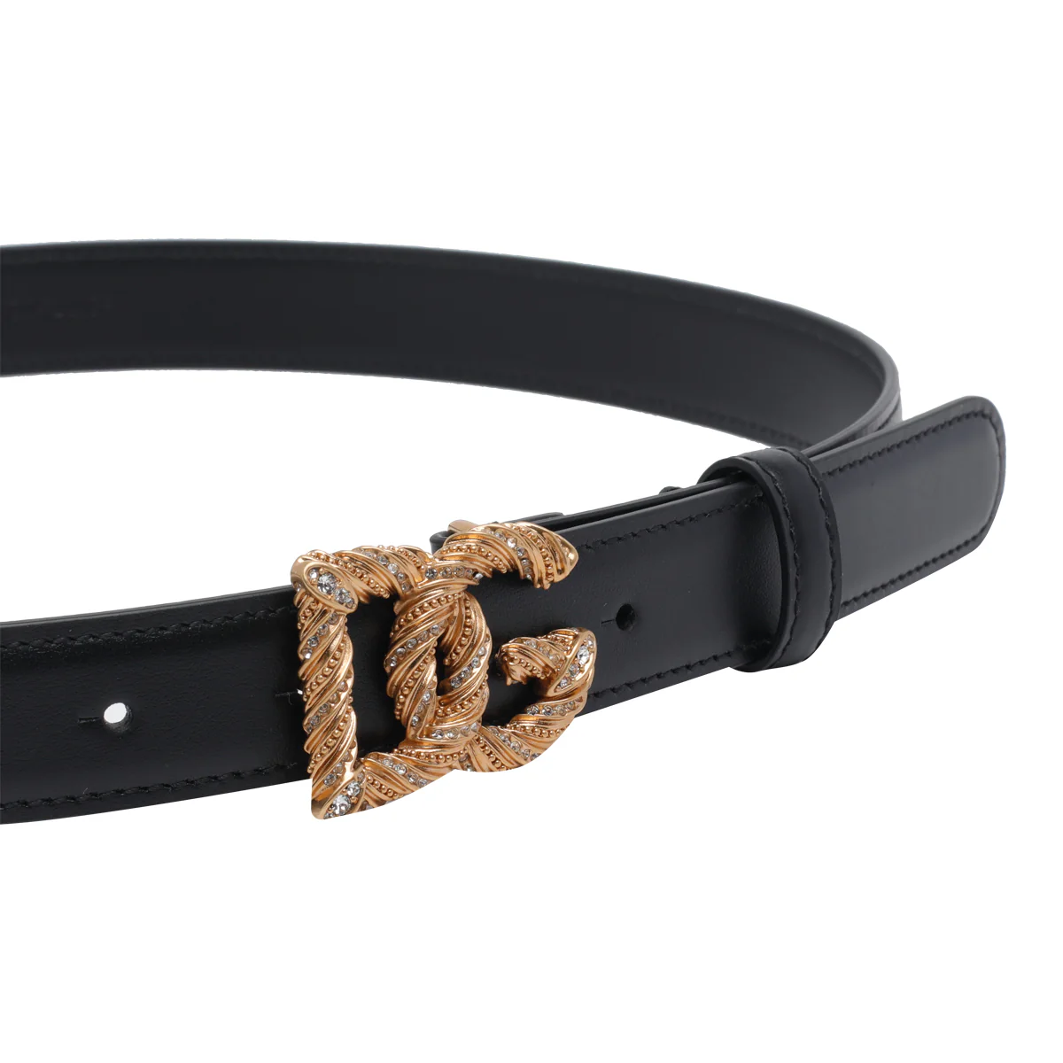 Dolce & Gabbana Belts Black Calf Leather