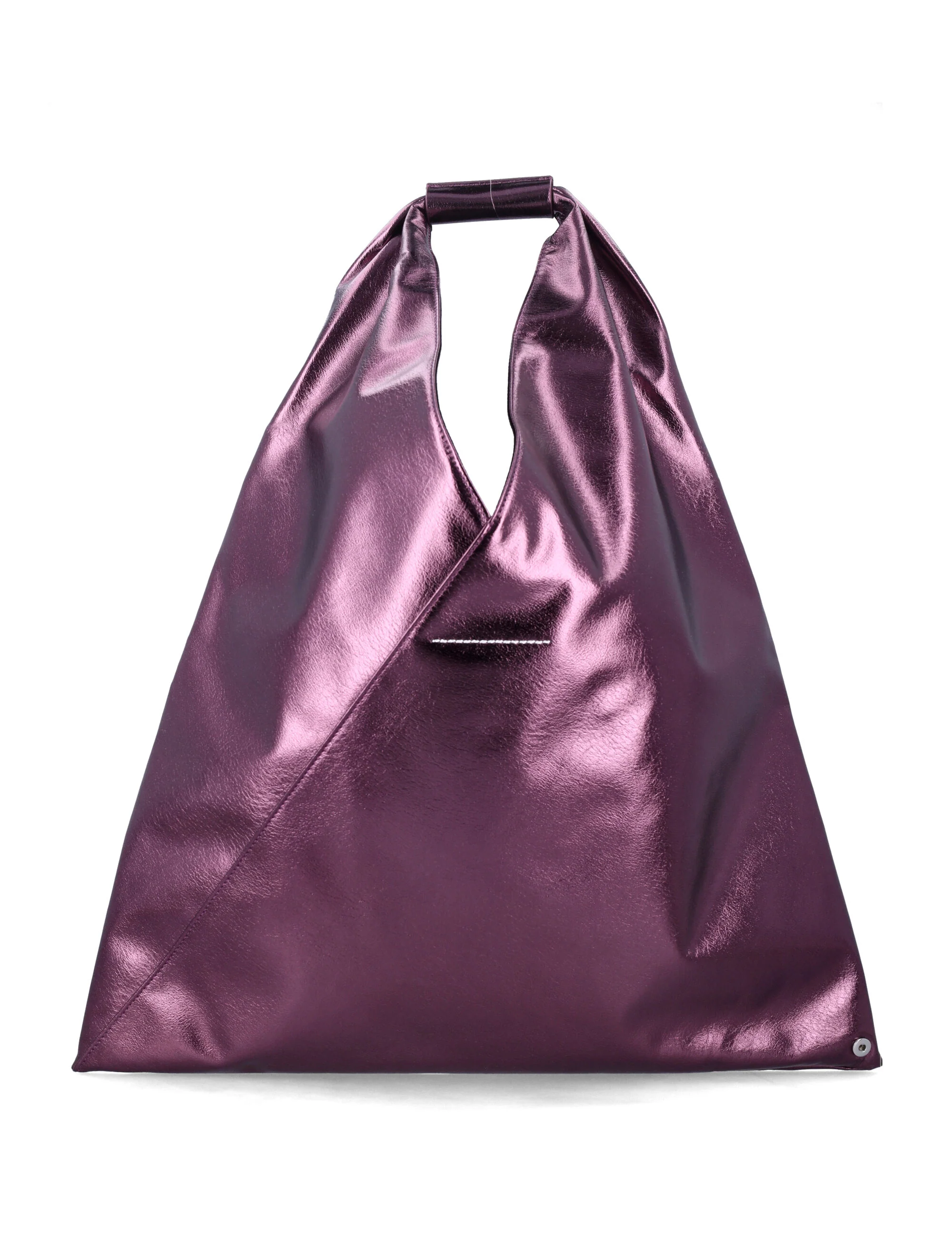 Mm6 Maison Margiela Japanese Metallic Bag Purple Polyester Coating Tote