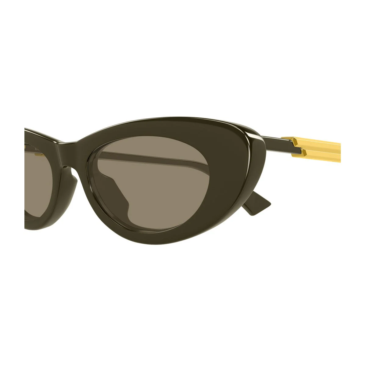 Bottega Veneta Bv1447s Linea Ribbon Olive Green Acetato Riciclato Sunglasses